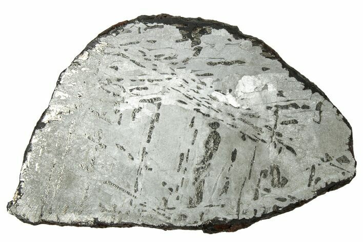 Etched Canyon Diablo Meteorite Slice ( g) - Arizona #329387